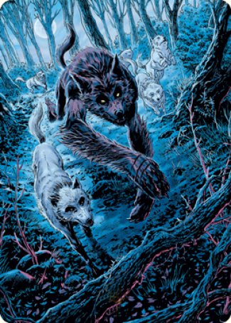 Untamed Pup Art Card [Innistrad: Midnight Hunt Art Series] | Gamer Loot