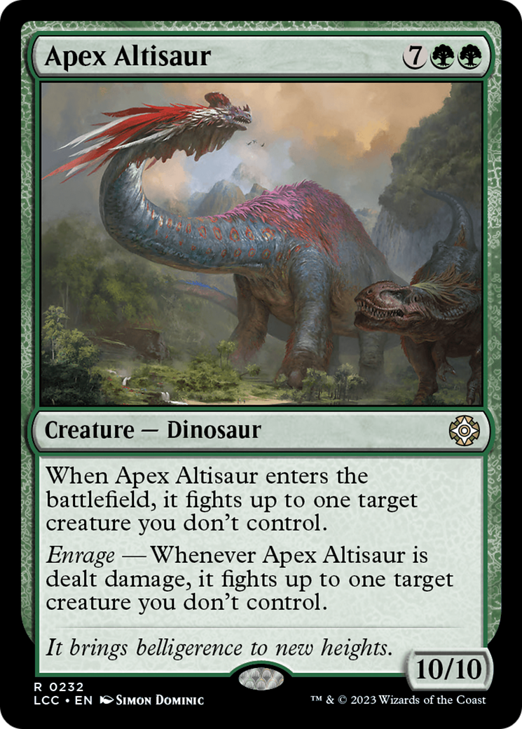 Apex Altisaur [The Lost Caverns of Ixalan Commander] | Gamer Loot