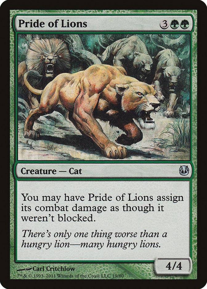 Pride of Lions [Duel Decks: Ajani vs. Nicol Bolas] | Gamer Loot