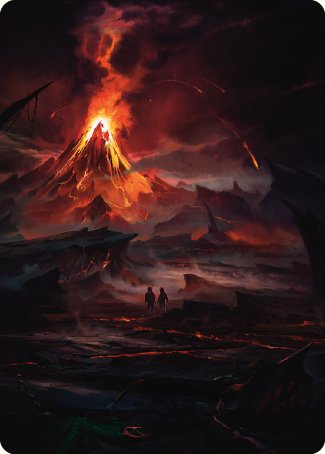 Valley of Gorgoroth Art Card [The Lord of the Rings: Tales of Middle-earth Art Series] | Gamer Loot