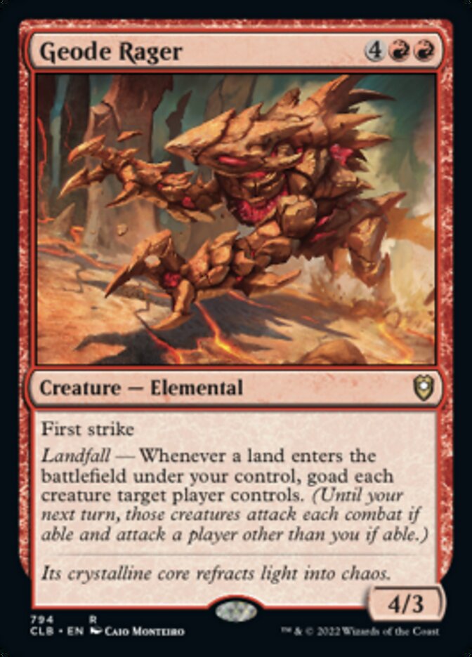 Geode Rager [Commander Legends: Battle for Baldur's Gate] | Gamer Loot