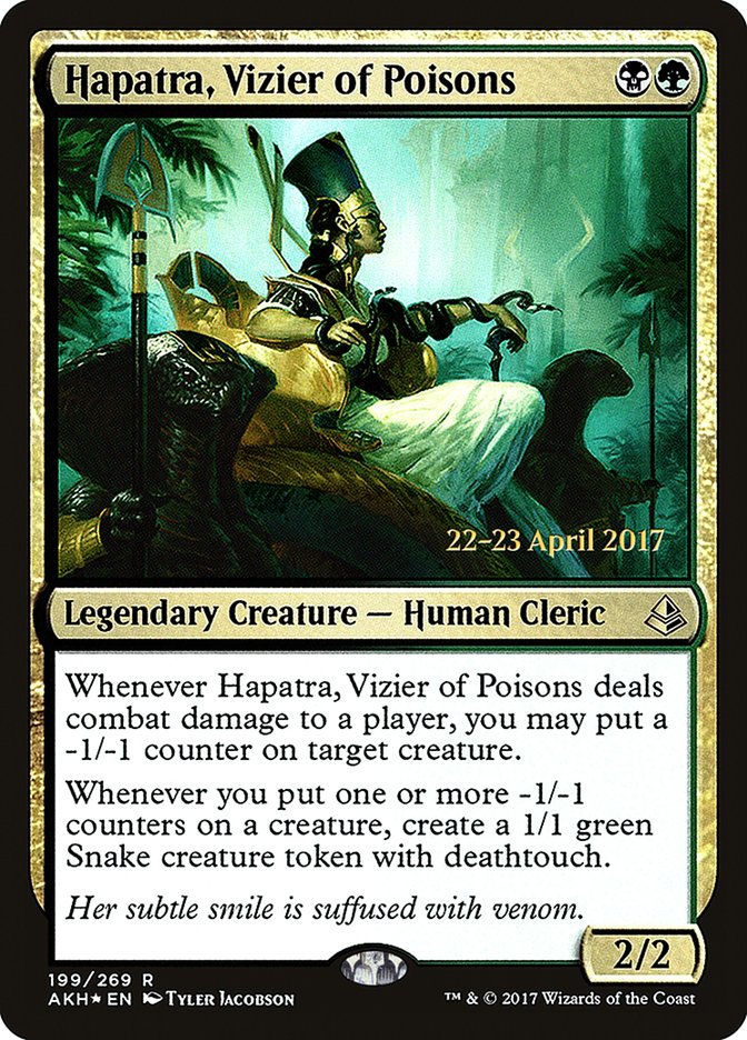 Hapatra, Vizier of Poisons  [Amonkhet Prerelease Promos] | Gamer Loot