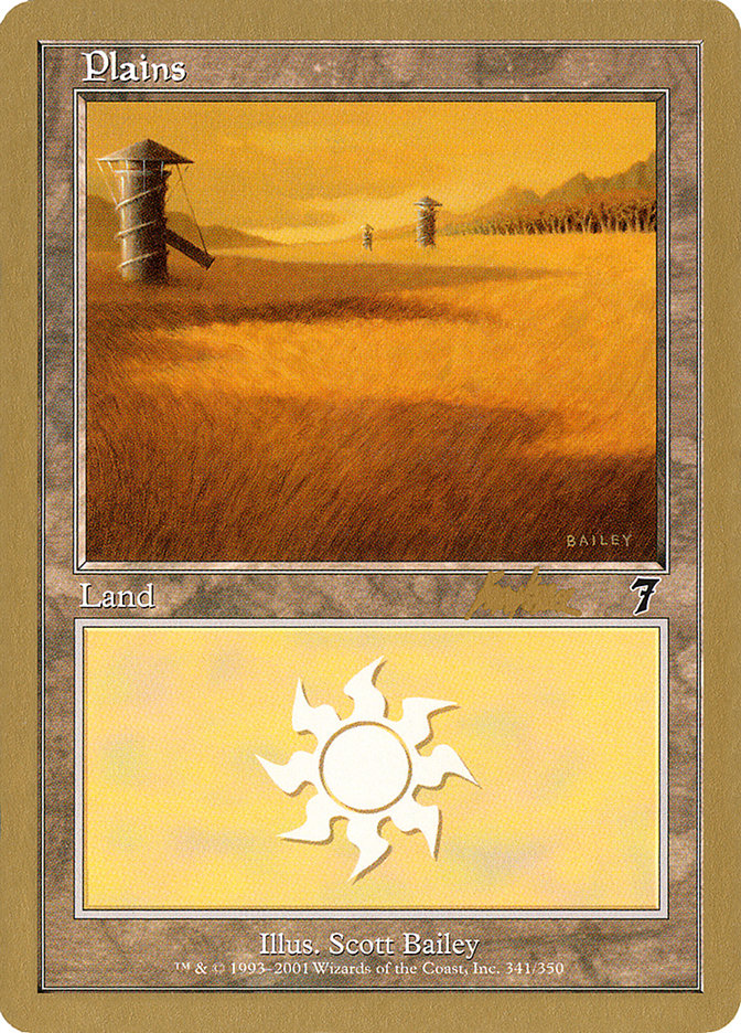 Plains (bk341) (Brian Kibler) [World Championship Decks 2002] | Gamer Loot