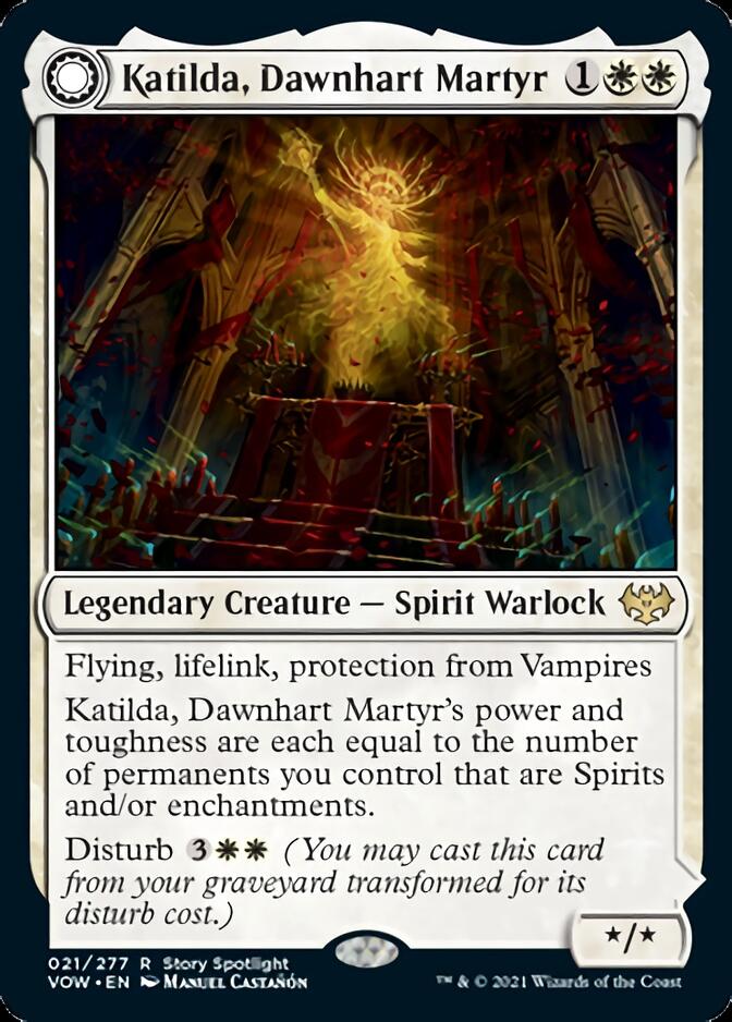 Katilda, Dawnhart Martyr // Katilda's Rising Dawn [Innistrad: Crimson Vow] | Gamer Loot