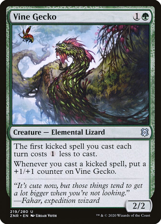 Vine Gecko [Zendikar Rising] | Gamer Loot