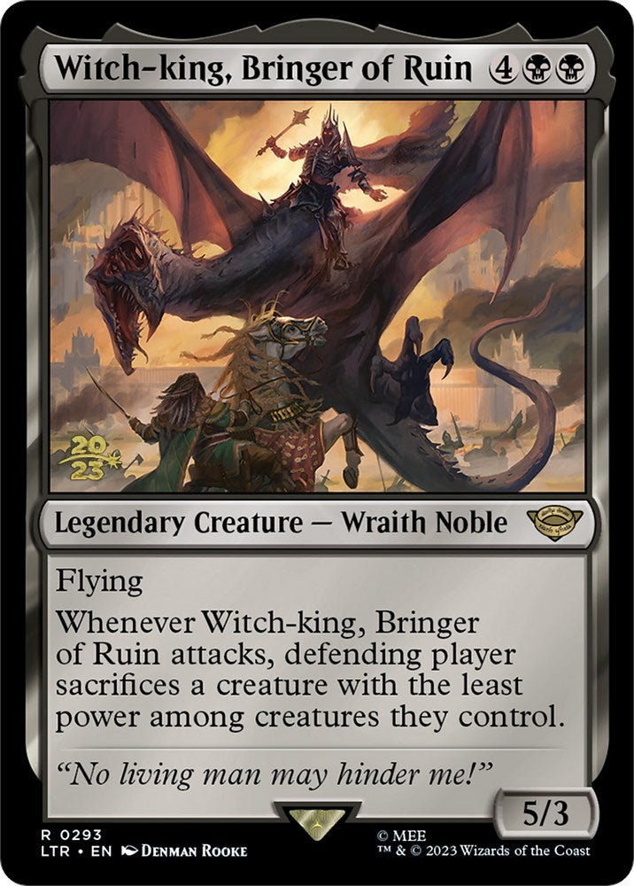 Witch-king, Bringer of Ruin [The Lord of the Rings: Tales of Middle-Earth Prerelease Promos] | Gamer Loot