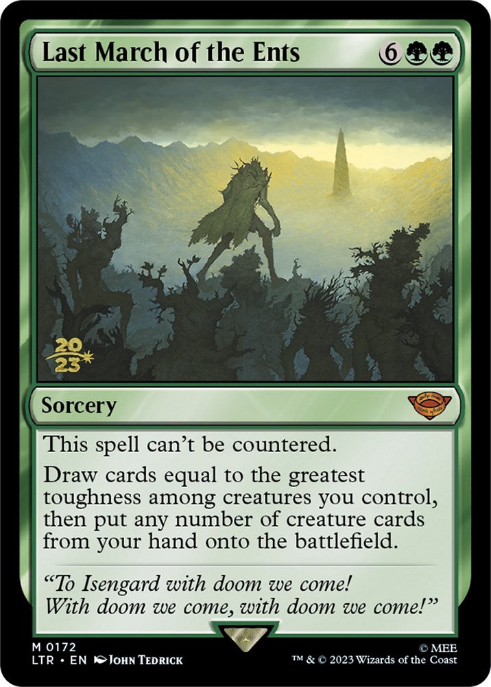 Last March of the Ents [The Lord of the Rings: Tales of Middle-Earth Prerelease Promos] | Gamer Loot