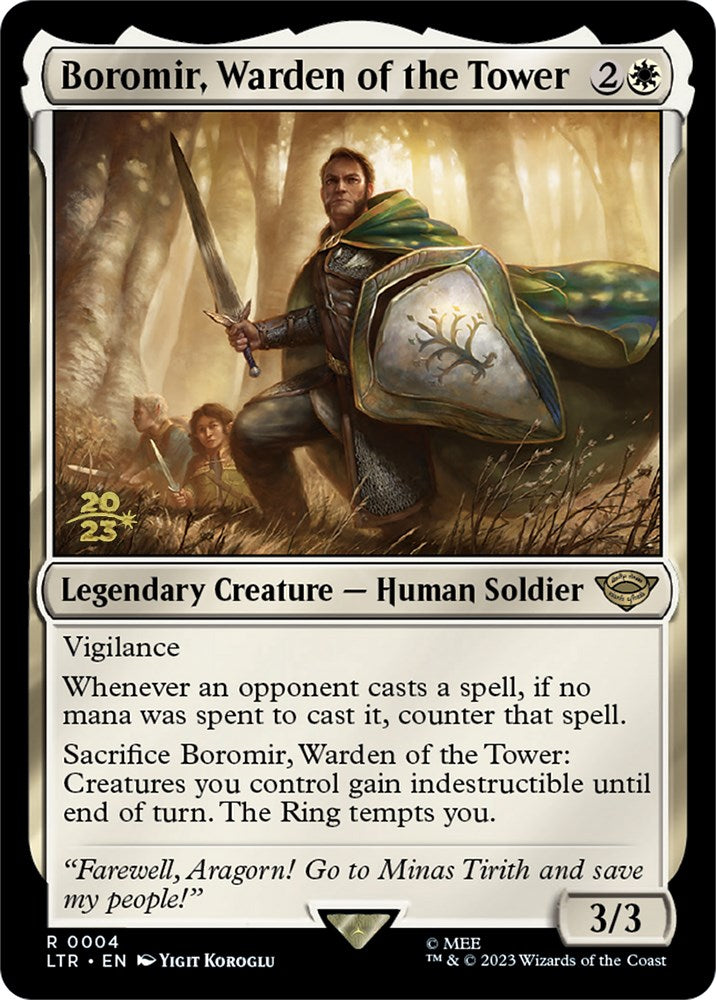 Boromir, Warden of the Tower [The Lord of the Rings: Tales of Middle-Earth Prerelease Promos] | Gamer Loot