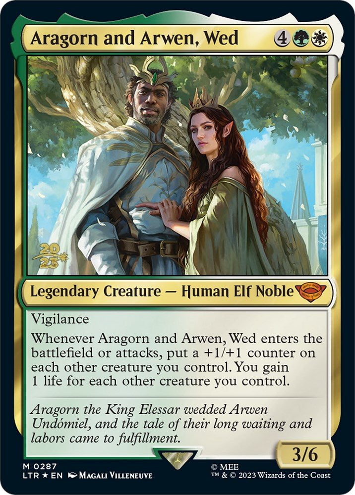 Aragorn and Arwen, Wed [The Lord of the Rings: Tales of Middle-Earth Prerelease Promos] | Gamer Loot