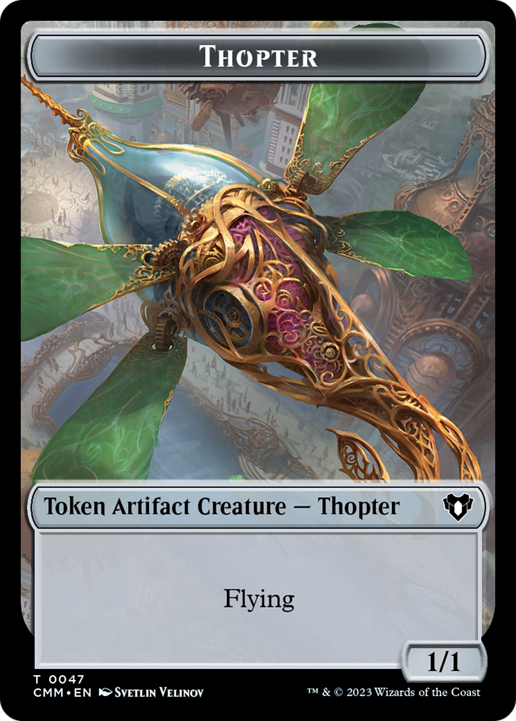 Thopter Token [Commander Masters Tokens] | Gamer Loot