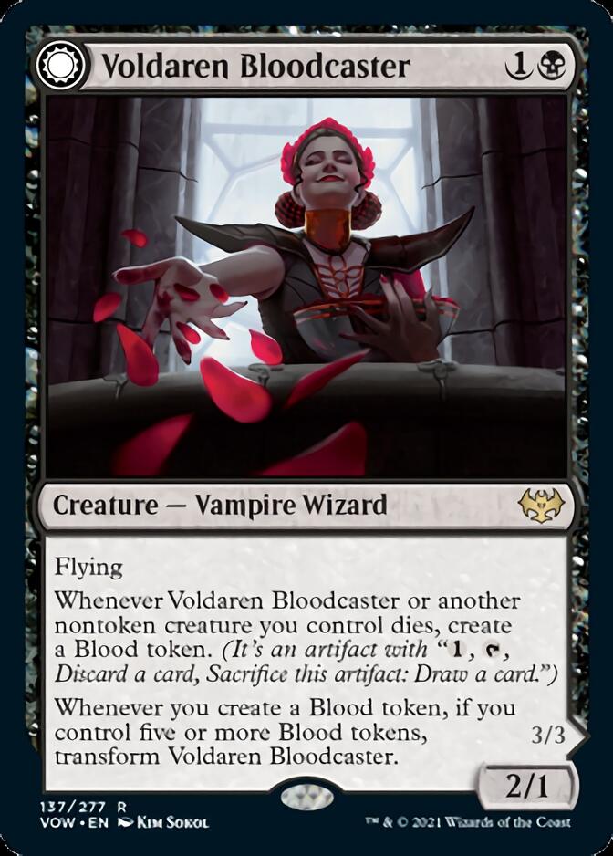 Voldaren Bloodcaster // Bloodbat Summoner [Innistrad: Crimson Vow] | Gamer Loot