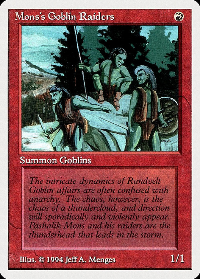Mons's Goblin Raiders [Summer Magic / Edgar] | Gamer Loot