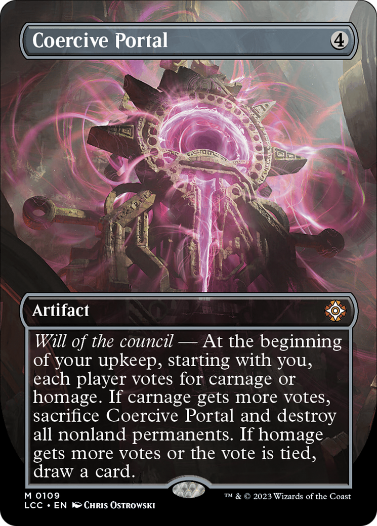 Coercive Portal (Borderless) [The Lost Caverns of Ixalan Commander] | Gamer Loot