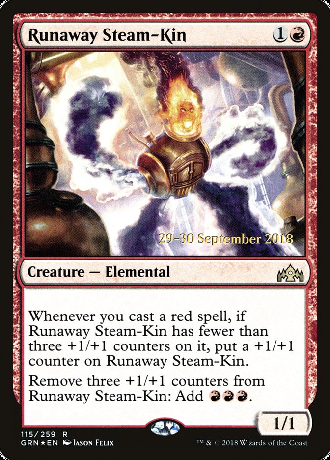 Runaway Steam-Kin  [Guilds of Ravnica Prerelease Promos] | Gamer Loot