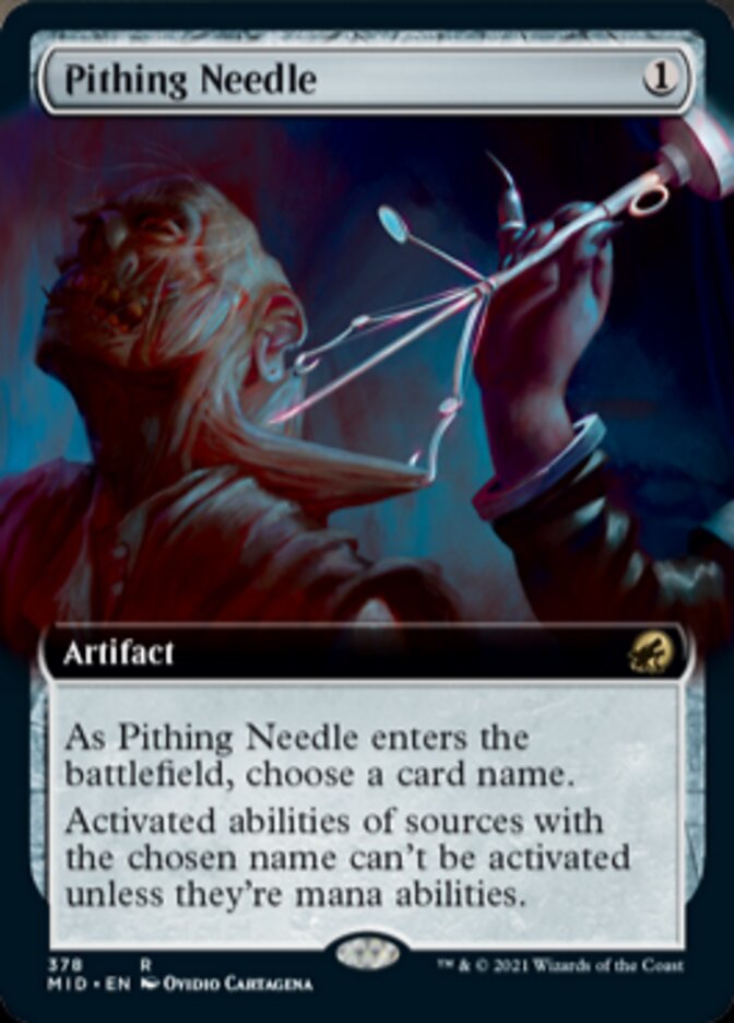 Pithing Needle (Extended) [Innistrad: Midnight Hunt] | Gamer Loot