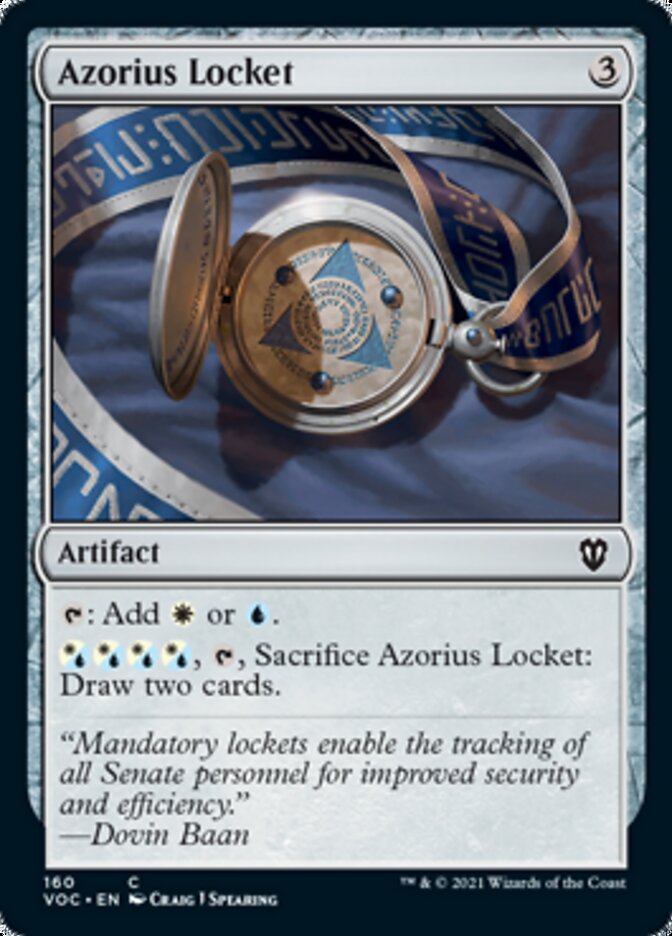 Azorius Locket [Innistrad: Crimson Vow Commander] | Gamer Loot