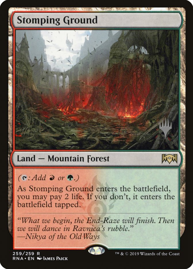 Stomping Ground (Promo Pack) [Ravnica Allegiance Promos] | Gamer Loot