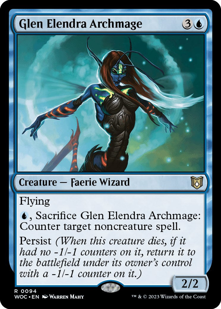 Glen Elendra Archmage [Wilds of Eldraine Commander] | Gamer Loot