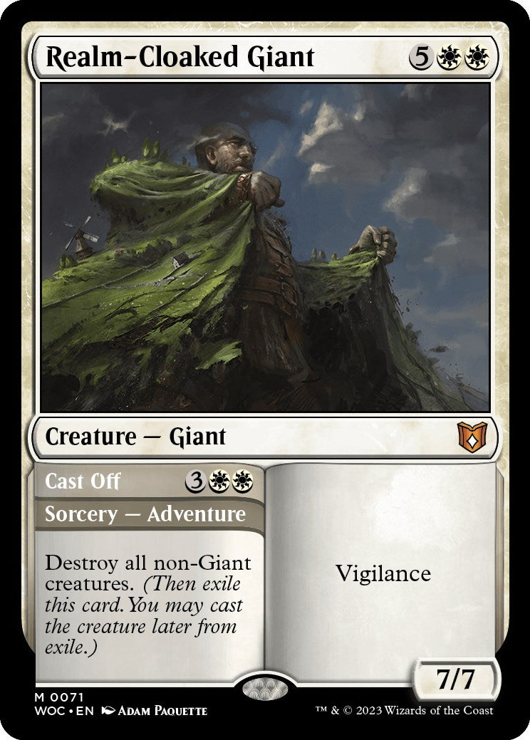 Realm-Cloaked Giant // Cast Off [Wilds of Eldraine Commander] | Gamer Loot