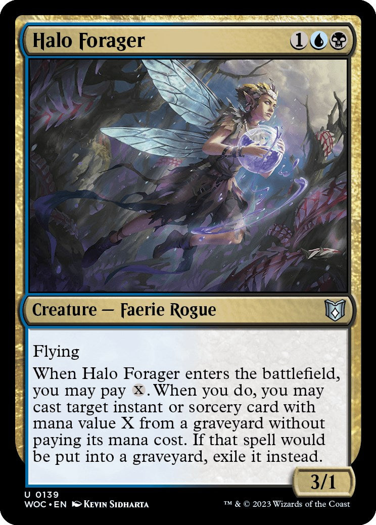 Halo Forager [Wilds of Eldraine Commander] | Gamer Loot