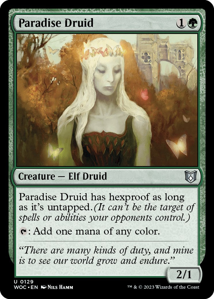 Paradise Druid [Wilds of Eldraine Commander] | Gamer Loot