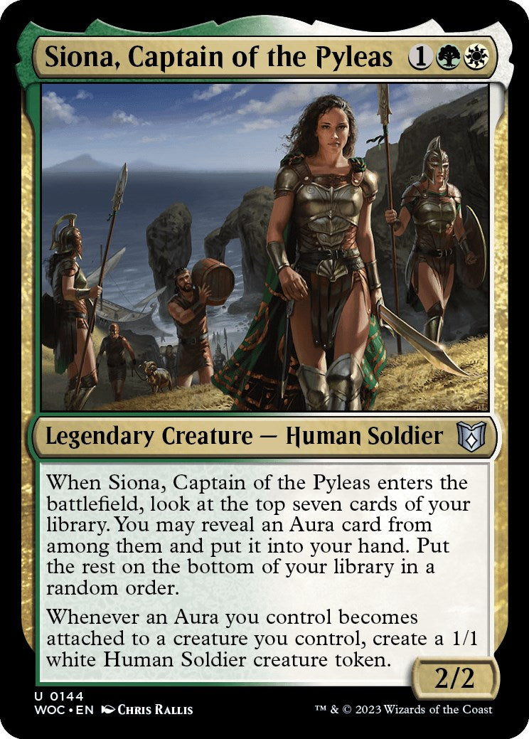 Siona, Captain of the Pyleas [Wilds of Eldraine Commander] | Gamer Loot