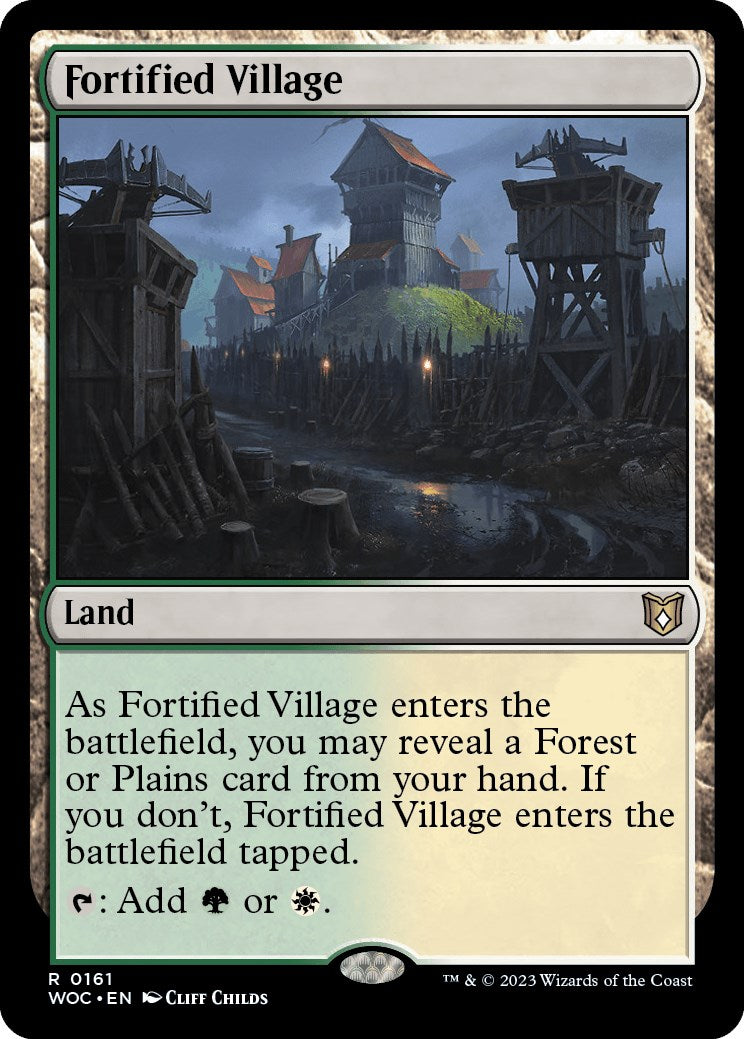 Fortified Village [Wilds of Eldraine Commander] | Gamer Loot