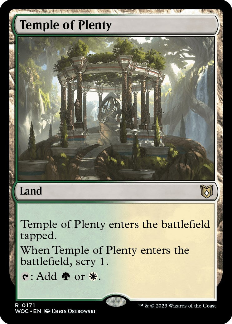 Temple of Plenty [Wilds of Eldraine Commander] | Gamer Loot