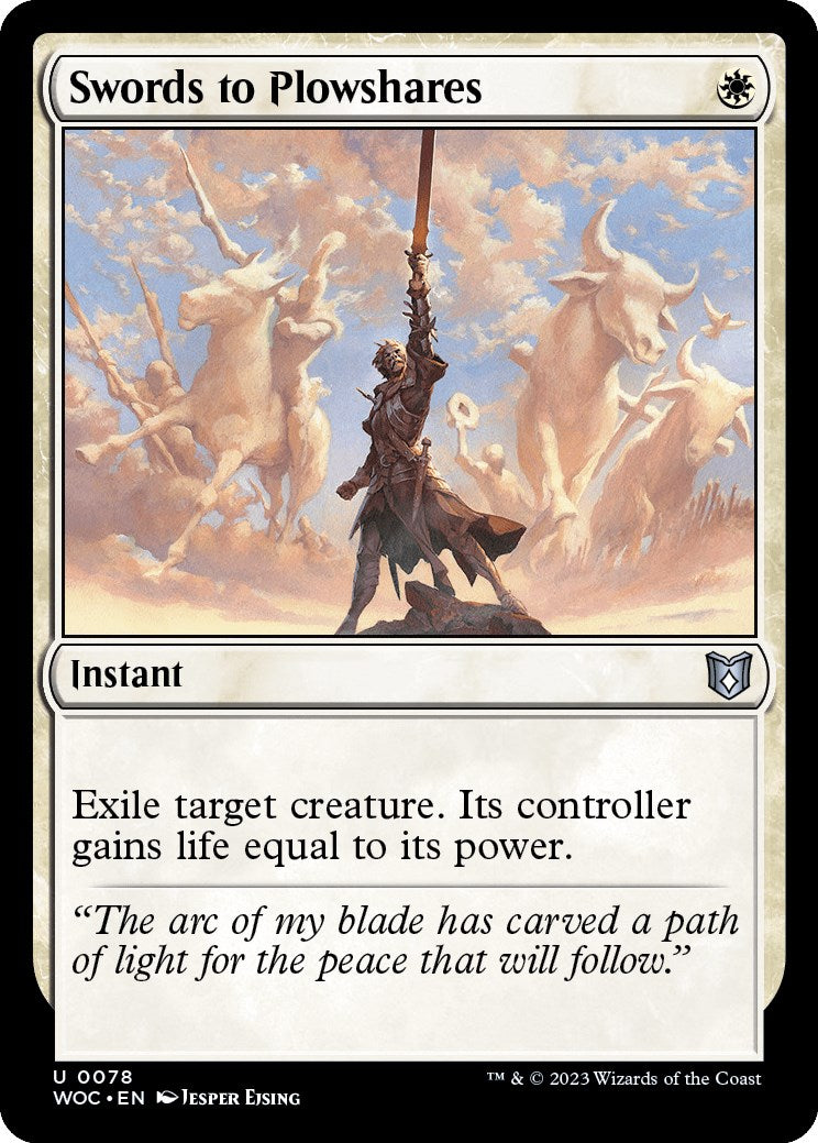 Swords to Plowshares [Wilds of Eldraine Commander] | Gamer Loot