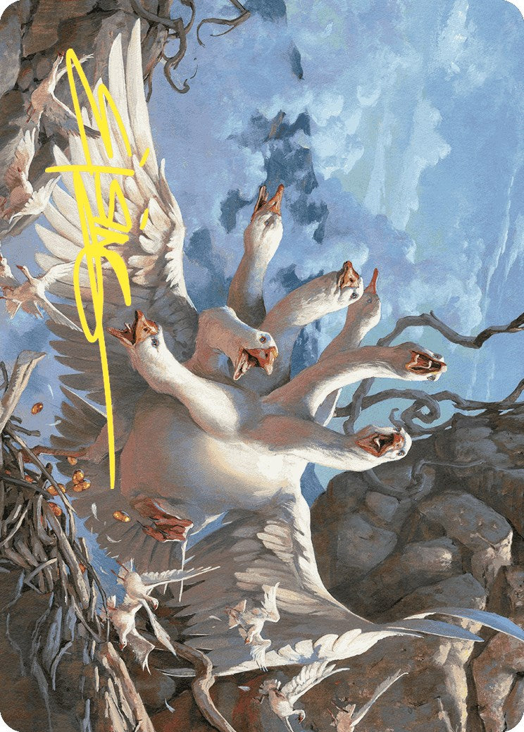 The Goose Mother Art Card (Gold-Stamped Signature) [Wilds of Eldraine Art Series] | Gamer Loot