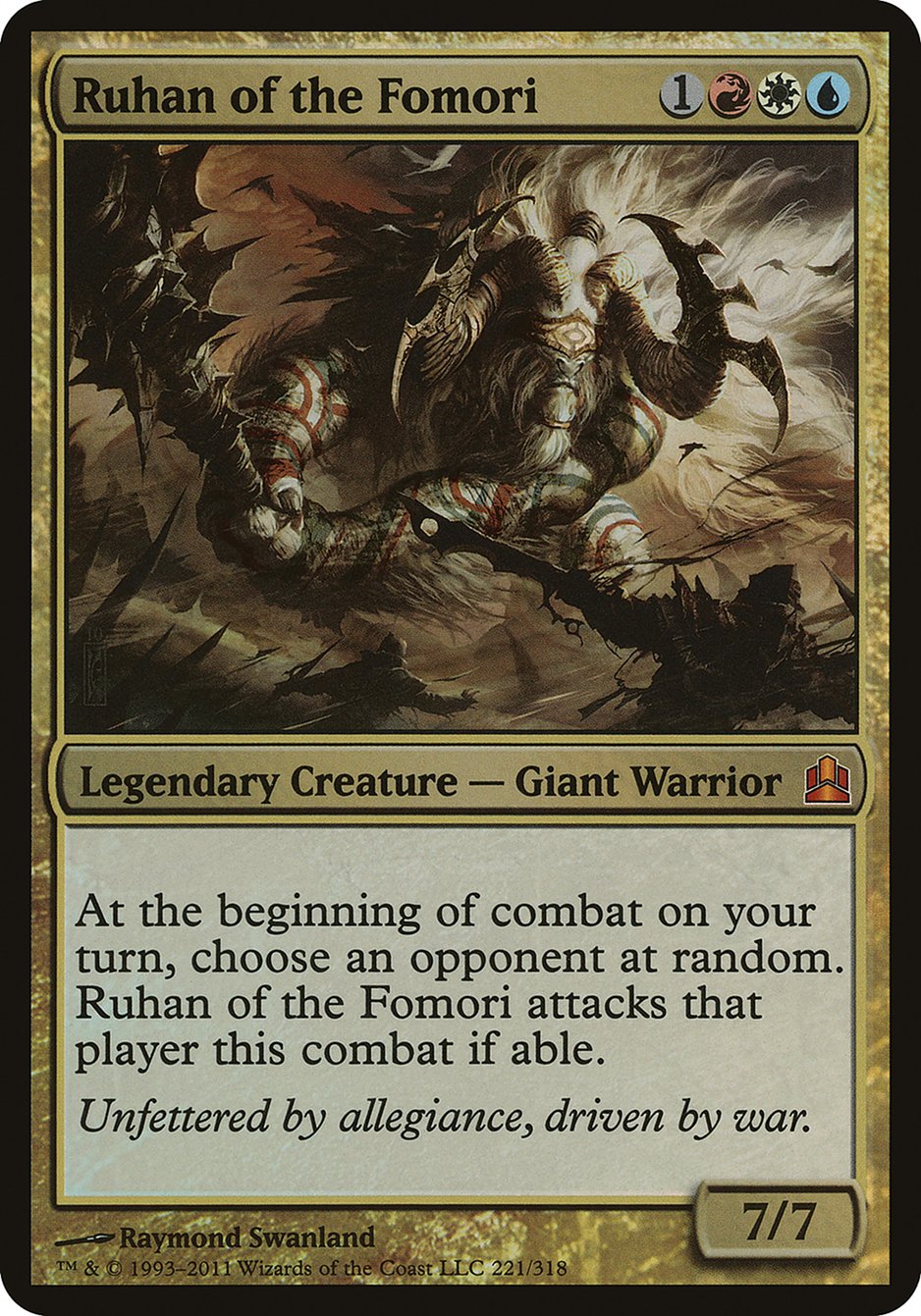 Ruhan of the Fomori (Oversized) [Commander 2011 Oversized] | Gamer Loot