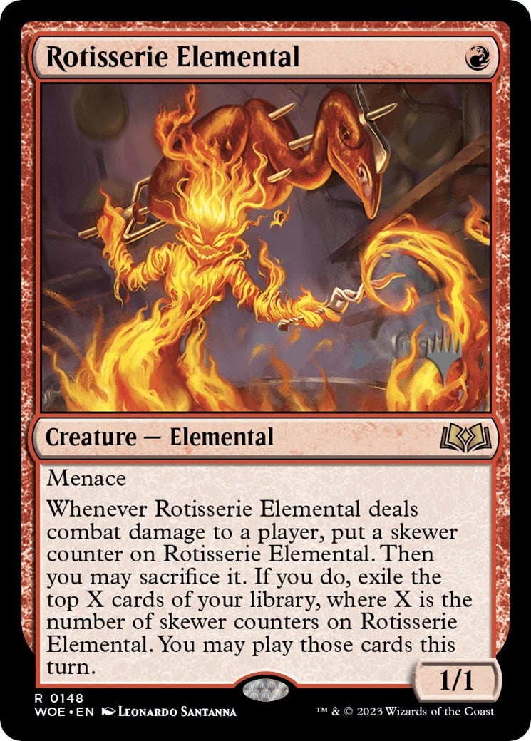 Rotisserie Elemental (Promo Pack) [Wilds of Eldraine Promos] | Gamer Loot