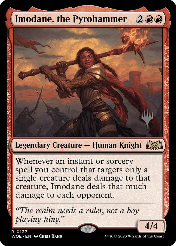 Imodane, the Pyrohammer (Promo Pack) [Wilds of Eldraine Promos] | Gamer Loot