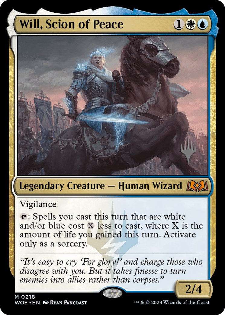 Will, Scion of Peace (Promo Pack) [Wilds of Eldraine Promos] | Gamer Loot