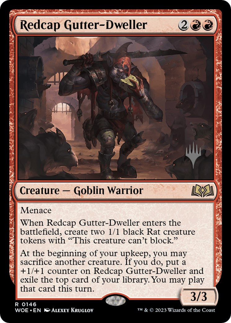 Redcap Gutter-Dweller (Promo Pack) [Wilds of Eldraine Promos] | Gamer Loot