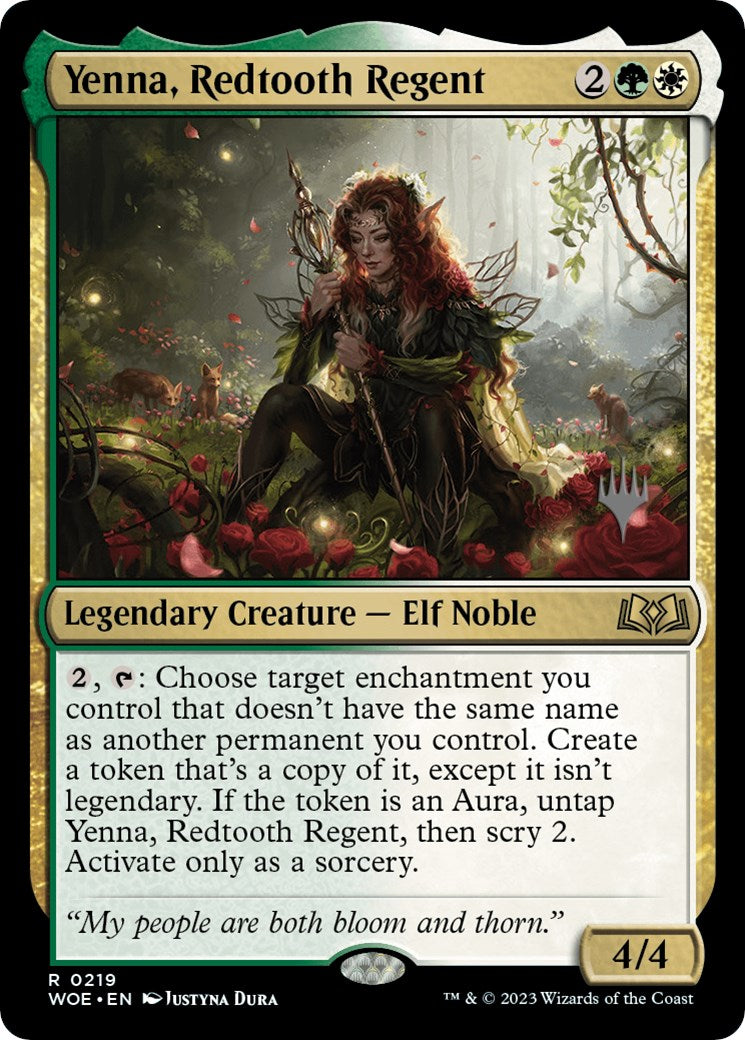 Yenna, Redtooth Regent (Promo Pack) [Wilds of Eldraine Promos] | Gamer Loot