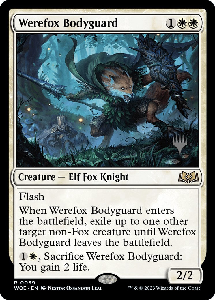 Werefox Bodyguard (Promo Pack) [Wilds of Eldraine Promos] | Gamer Loot