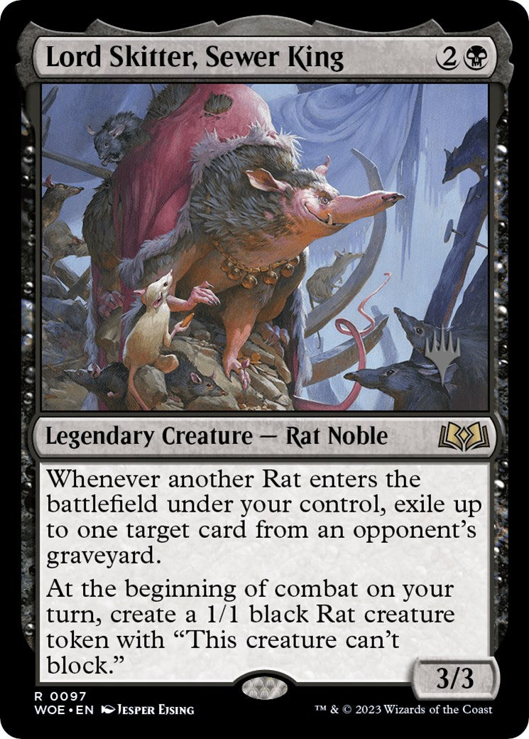 Lord Skitter, Sewer King (Promo Pack) [Wilds of Eldraine Promos] | Gamer Loot