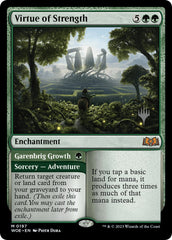 Virtue of Strength // Garenbrig Growth (Promo Pack) [Wilds of Eldraine Promos] | Gamer Loot