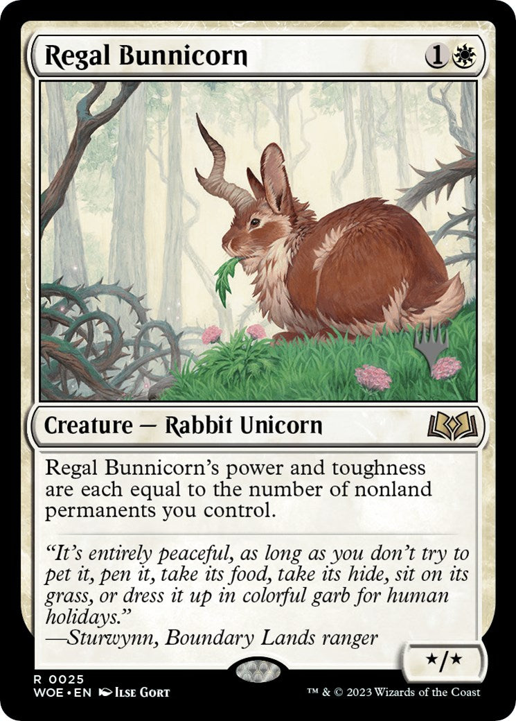 Regal Bunnicorn (Promo Pack) [Wilds of Eldraine Promos] | Gamer Loot