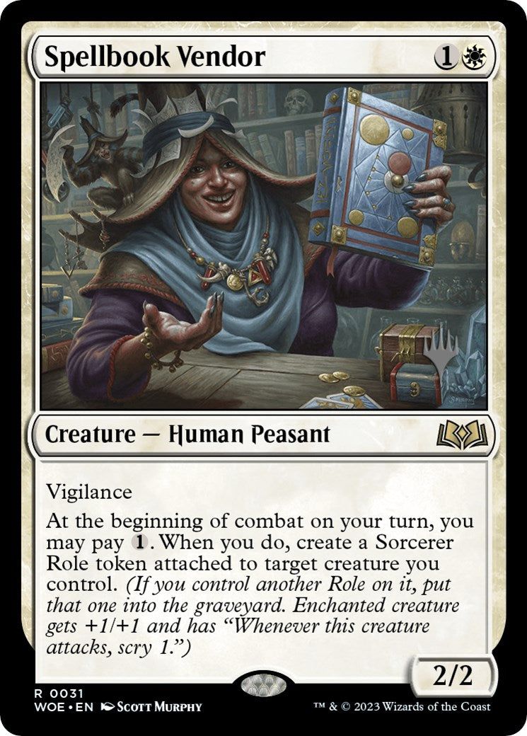 Spellbook Vendor (Promo Pack) [Wilds of Eldraine Promos] | Gamer Loot