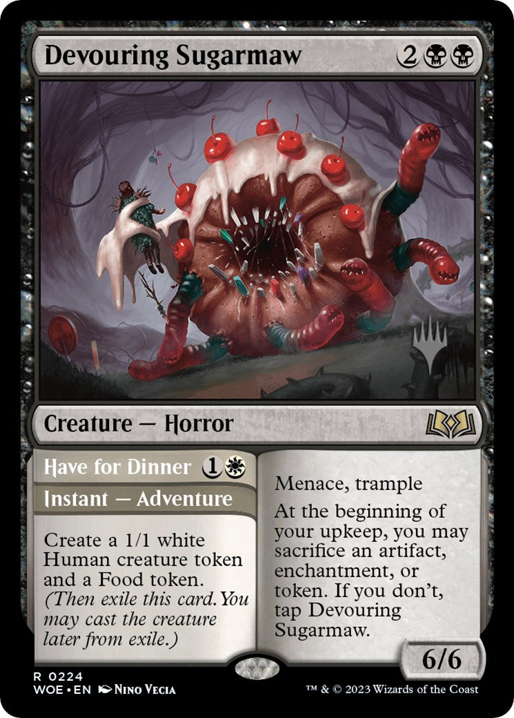 Devouring Sugarmaw // Have for Dinner(Promo Pack) [Wilds of Eldraine Promos] | Gamer Loot