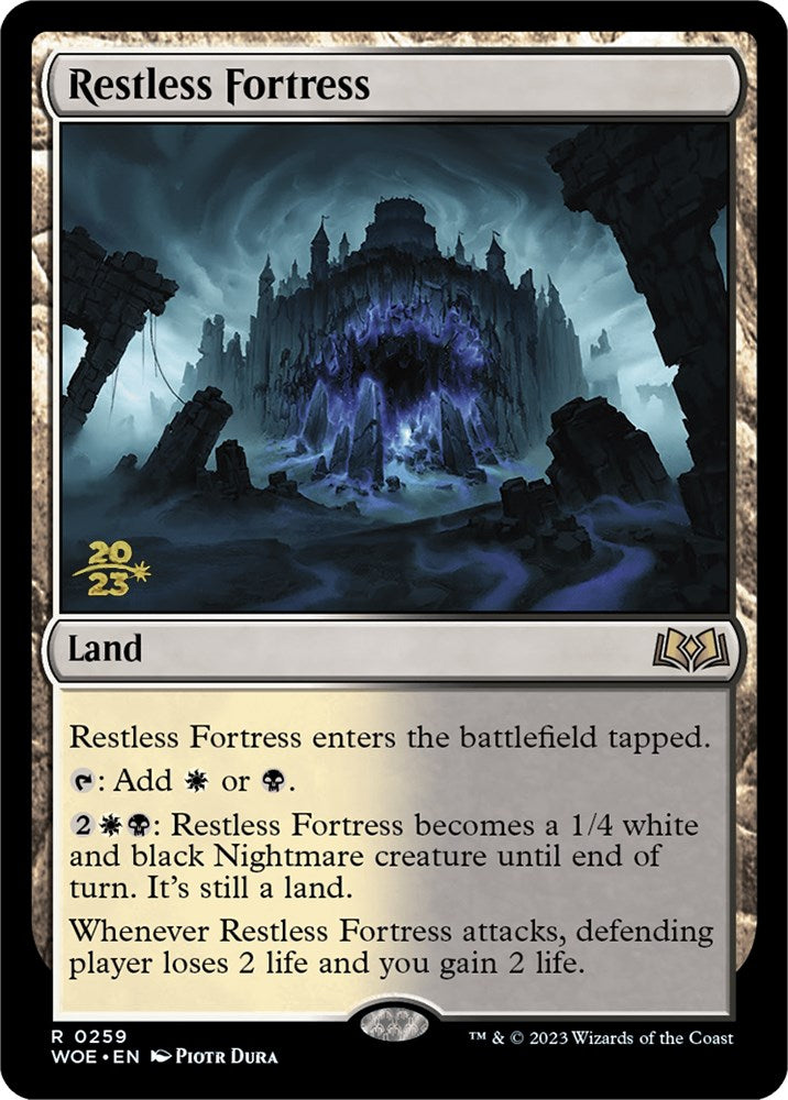 Restless Fortress [Wilds of Eldraine Prerelease Promos] | Gamer Loot