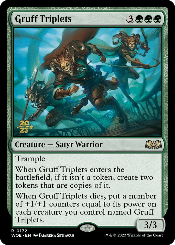 Gruff Triplets [Wilds of Eldraine Prerelease Promos] | Gamer Loot