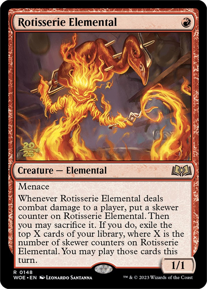 Rotisserie Elemental [Wilds of Eldraine Prerelease Promos] | Gamer Loot