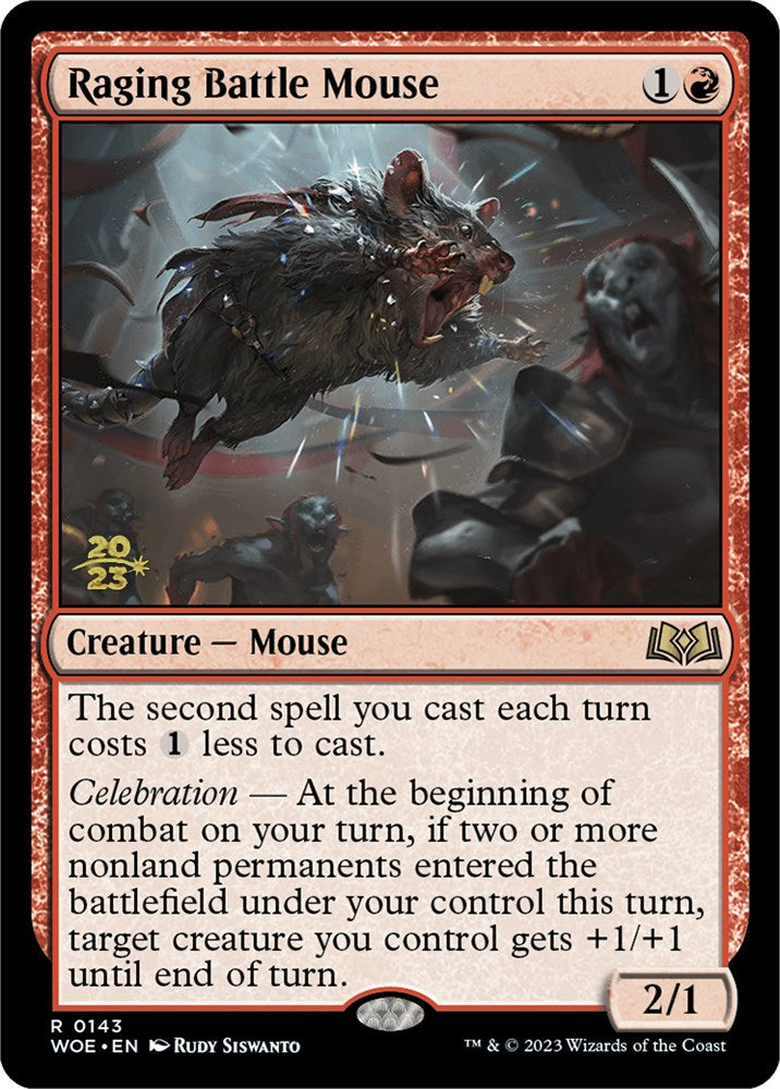 Raging Battle Mouse [Wilds of Eldraine Prerelease Promos] | Gamer Loot