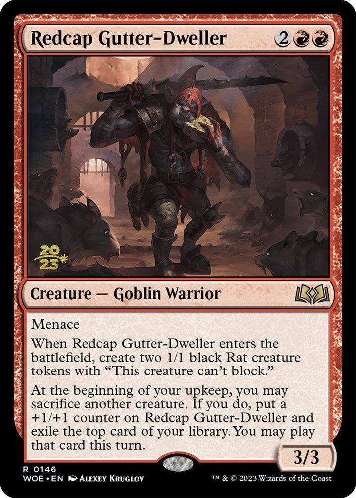 Redcap Gutter-Dweller [Wilds of Eldraine Prerelease Promos] | Gamer Loot