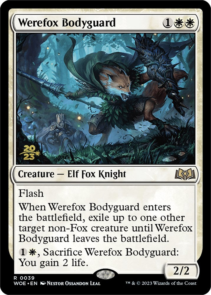 Werefox Bodyguard [Wilds of Eldraine Prerelease Promos] | Gamer Loot