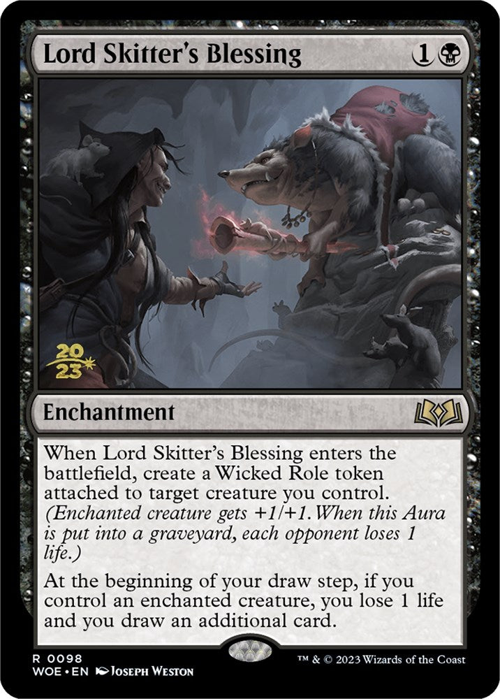 Lord Skitter's Blessing [Wilds of Eldraine Prerelease Promos] | Gamer Loot