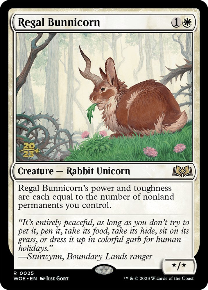 Regal Bunnicorn [Wilds of Eldraine Prerelease Promos] | Gamer Loot